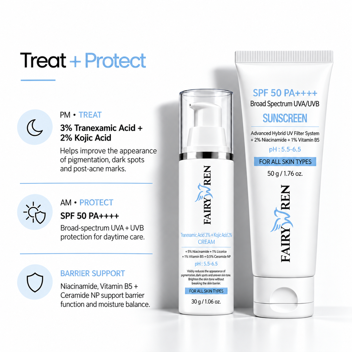Treat + Protect Pigmentation Duo | AM-PM Duo