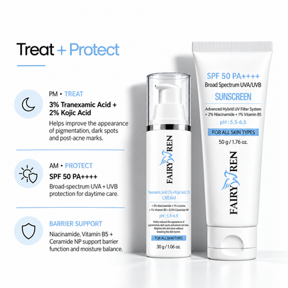 Treat + Protect Pigmentation Duo | AM-PM Duo