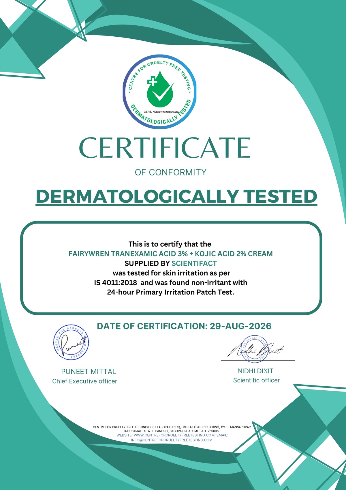 3% Tranexamic Acid + 2% Kojic Acid Pigmentation Cream | Brightening cream | Night cream